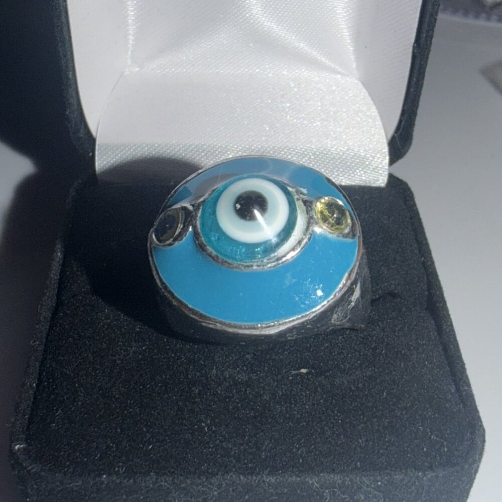 ring eye evil blue